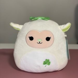 NEW 8” Emela Lamb 4 Four leaf clover squishmallow kellytoy squishmallows HTF